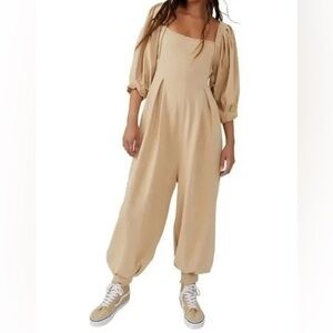 Free People Lotta Love Romper | Nude